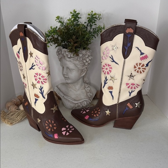 Dolce Vita Women's Lassie Western Boot Sz 7.5 Espresso - Picture 2 of 14